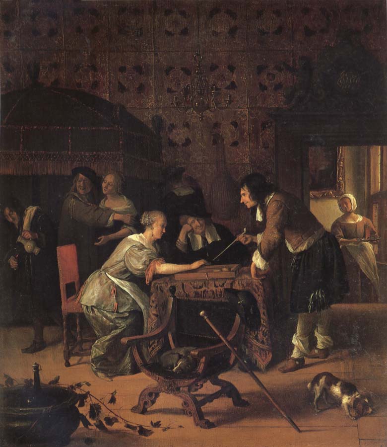 Jan Steen Backgammon Playersl